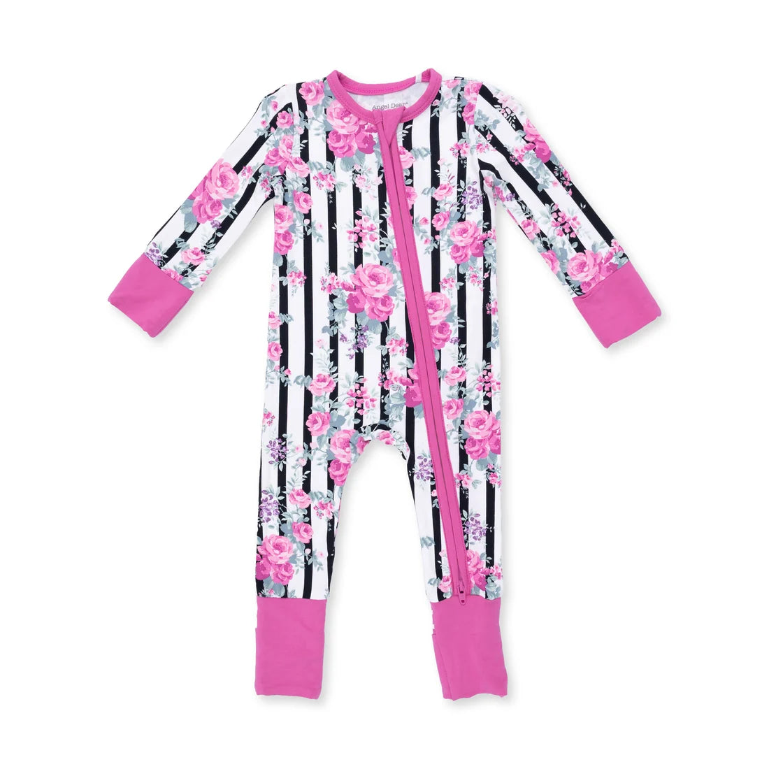 Cabbage Rose Stripe Convertible Romper