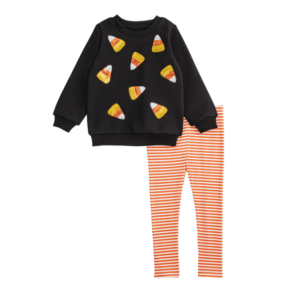 Candy Corn Toddler Tunic And Legging Set