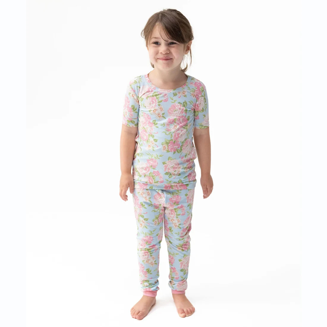 Angeline Floral Short Sleeve Loungewear Set