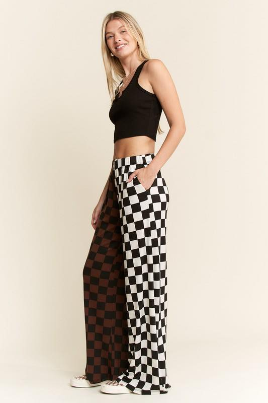 Split Decision Checkered Pants