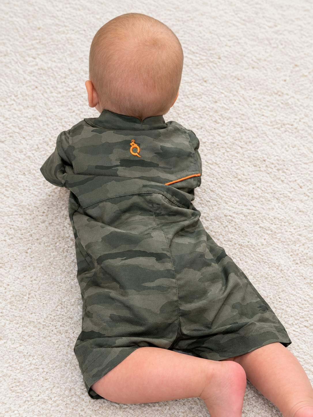 Green Youth Camo Romper