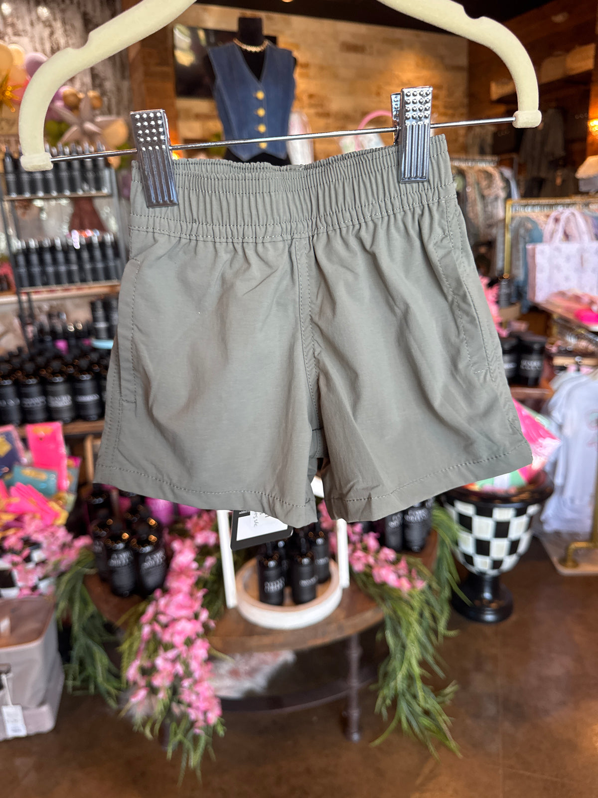 Boys Sage Green Shorts