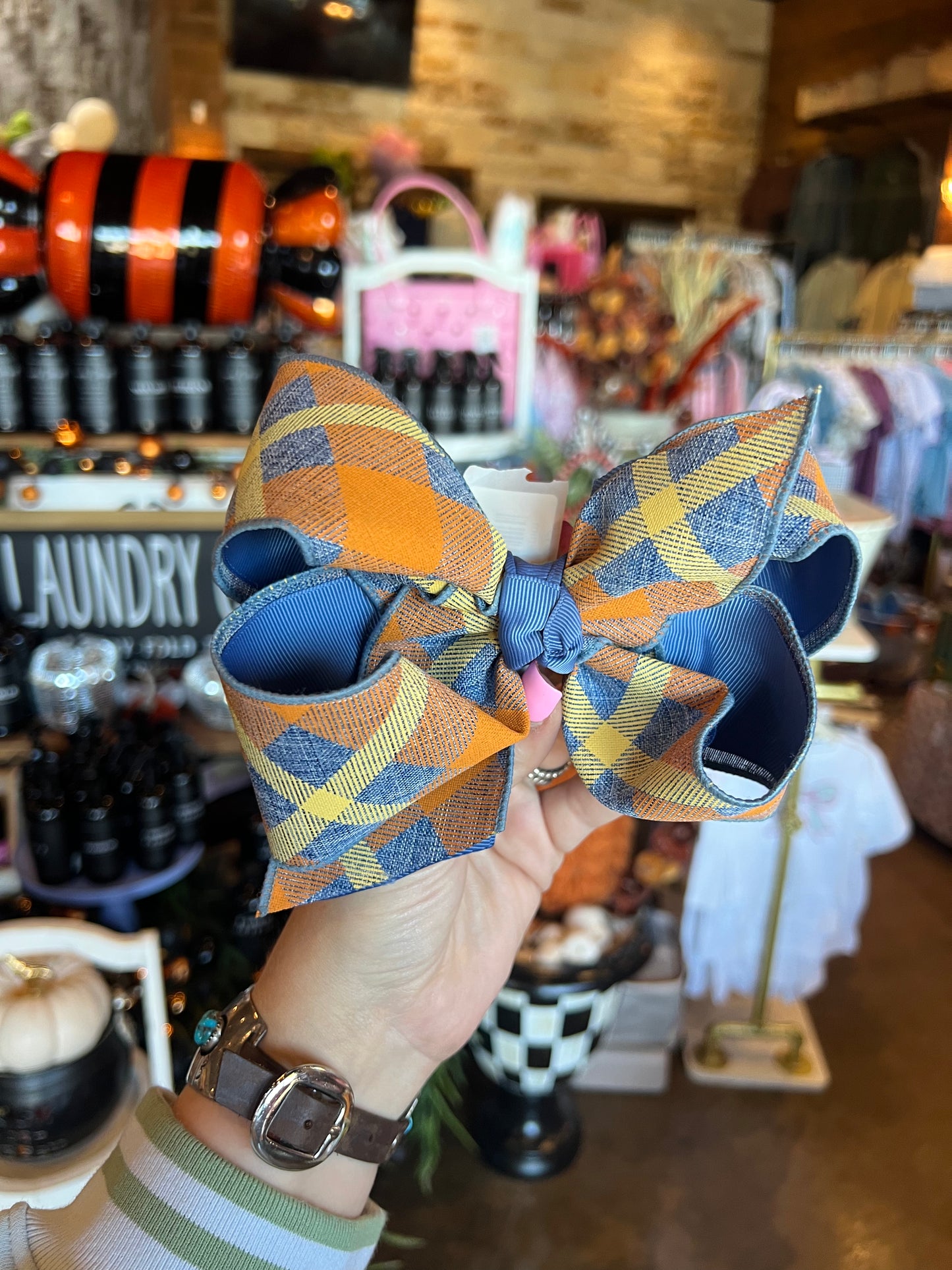 plaid bows