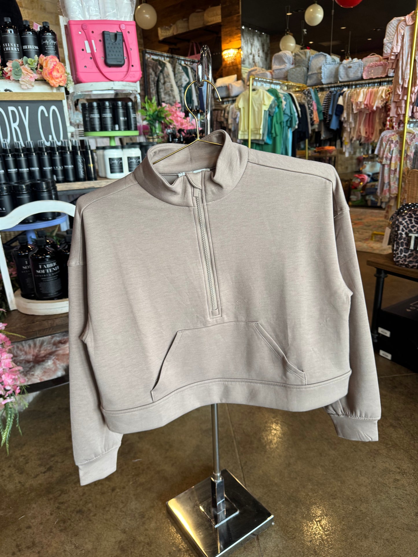 Scuba Half Zip Cocoa