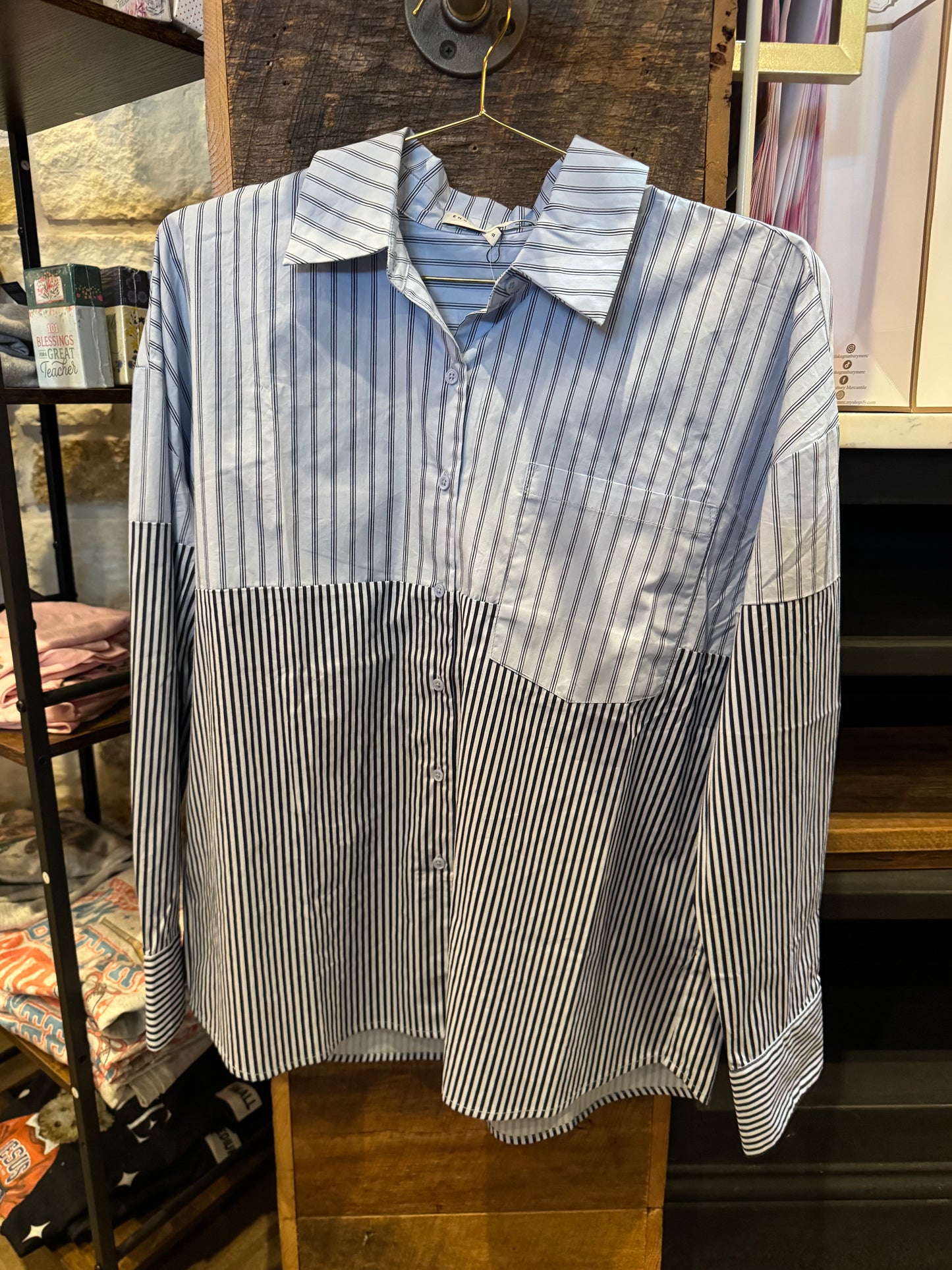 Striped Colorblock Top