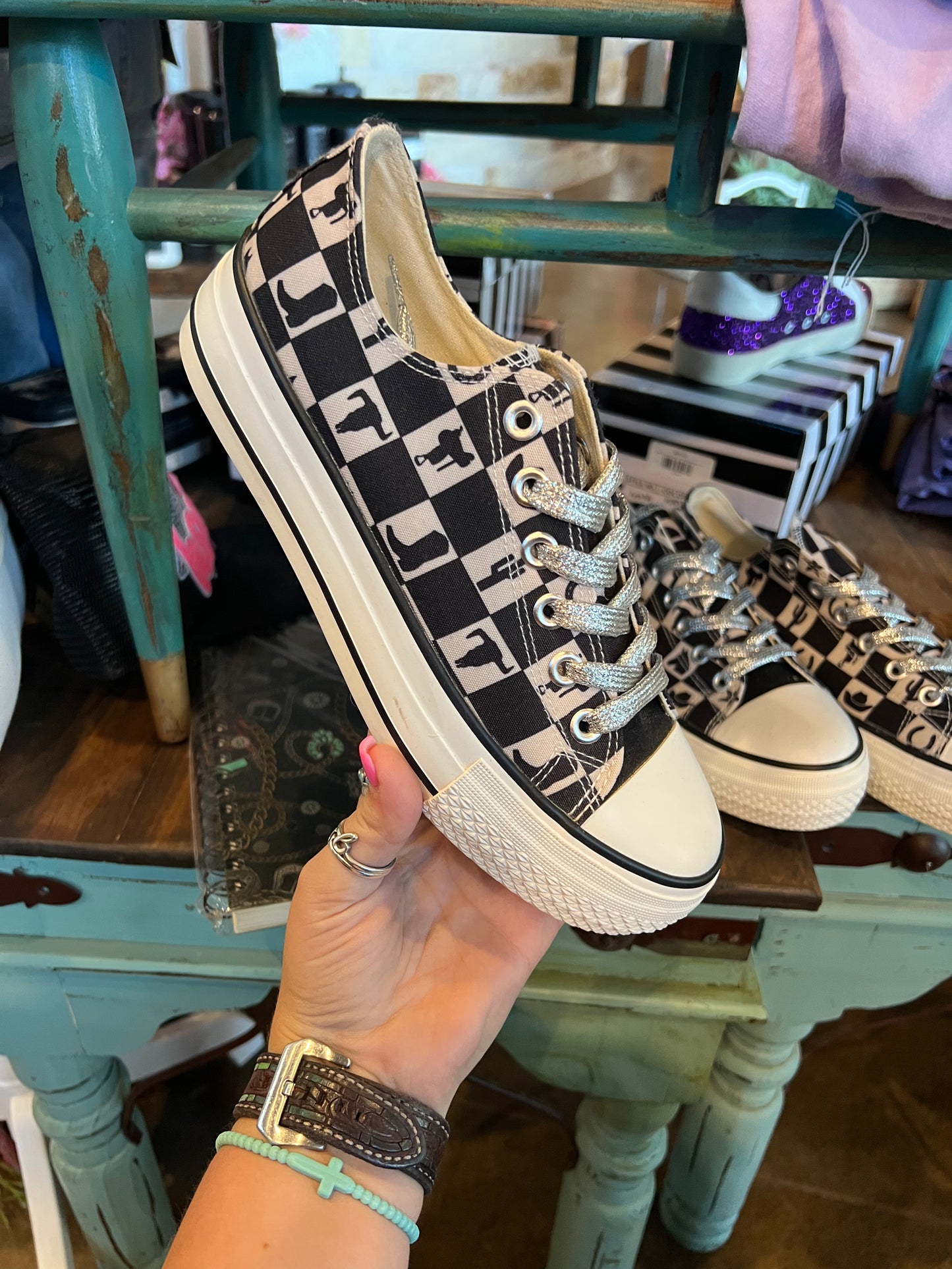 Checkered Sneakers