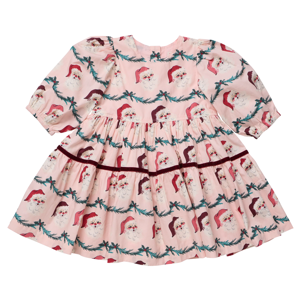 Girls Maribelle Dress Santa Garland