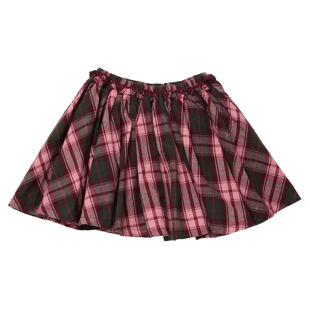 Girls Gianna Skirt Burgundy Tartan