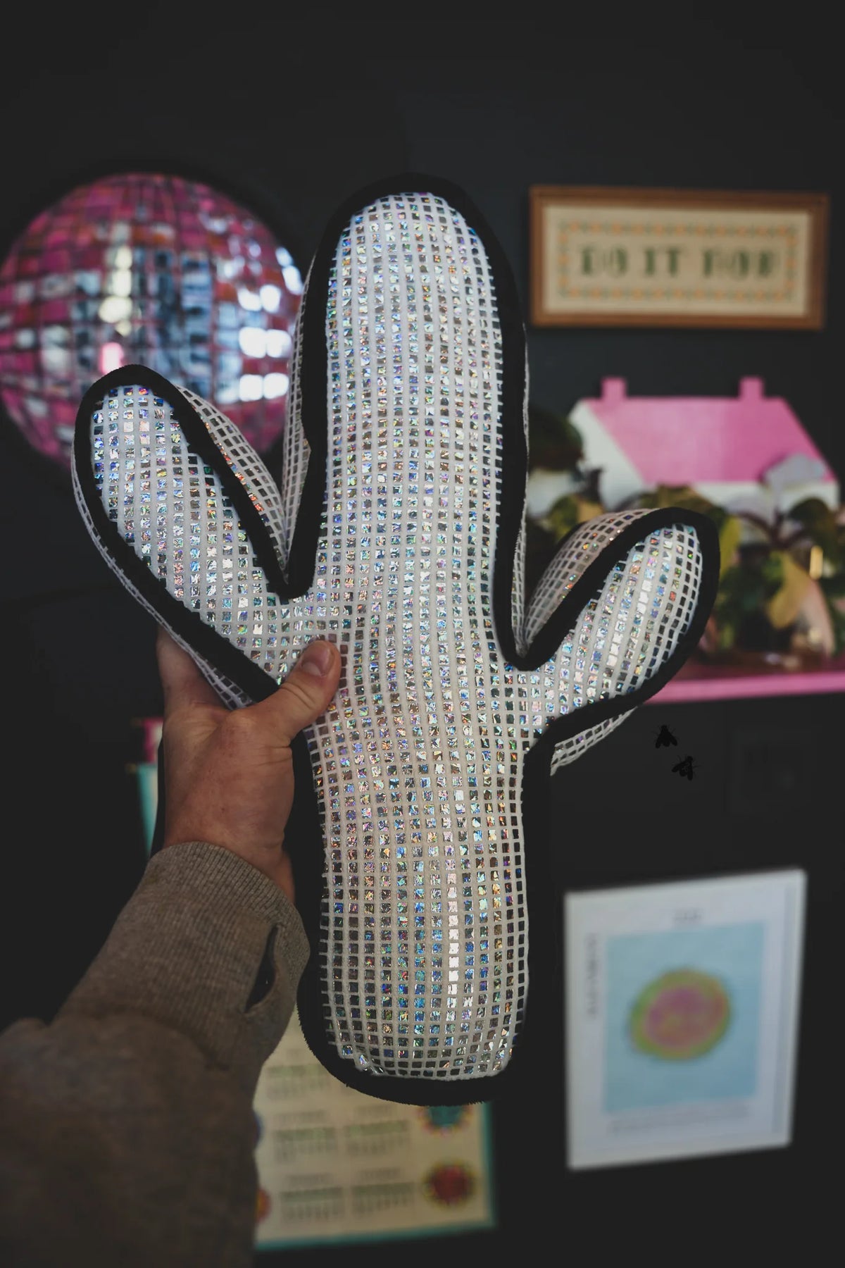 Disco Cactus Pillow