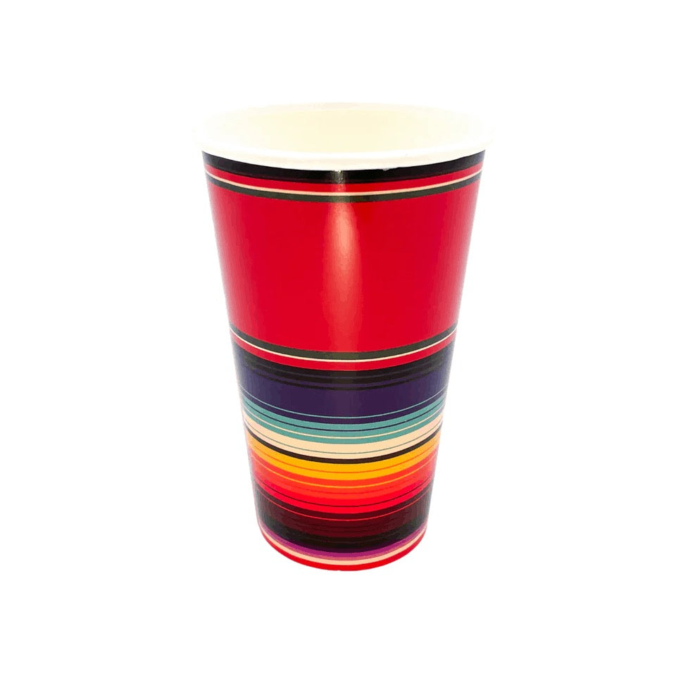 Red Serape Cups - 8pk