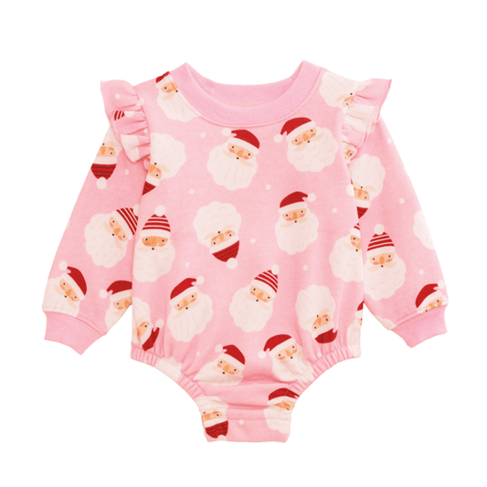 Pink Santa Sweatshirt Bubble