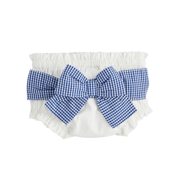 White Check Diaper Cover