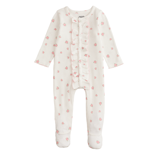 Ribbed Pink Baby Sleeper