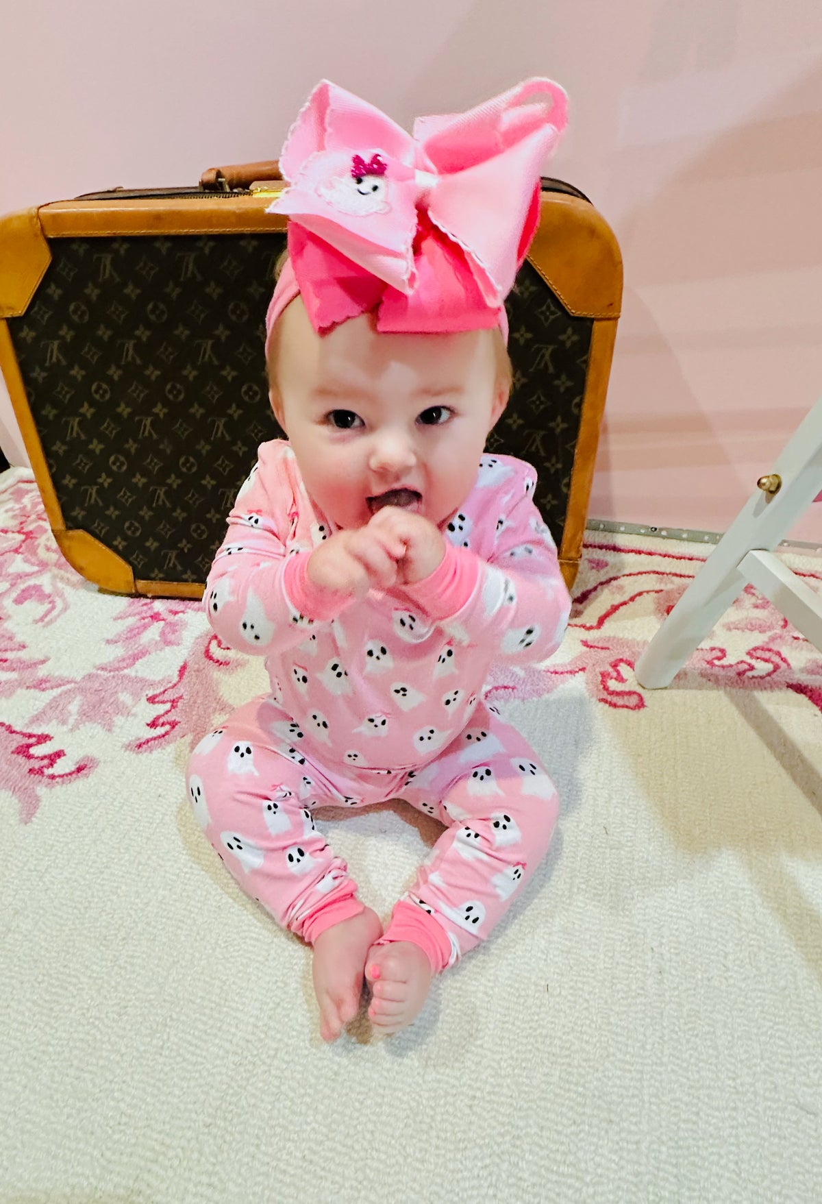 Toddler Pink Ghost Glow Pajama Set