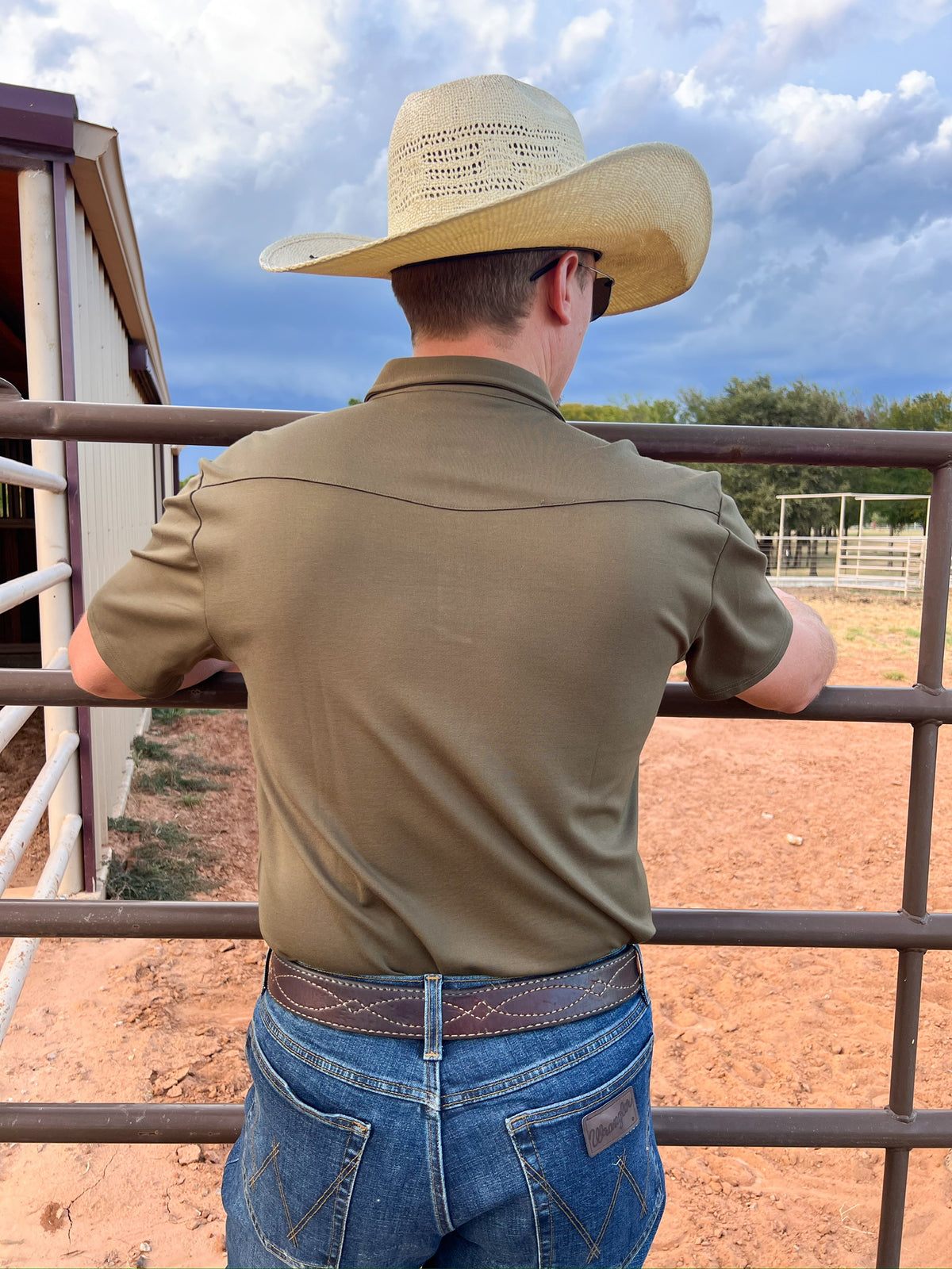 WILDGAME - Solid Polo- Hunter Green