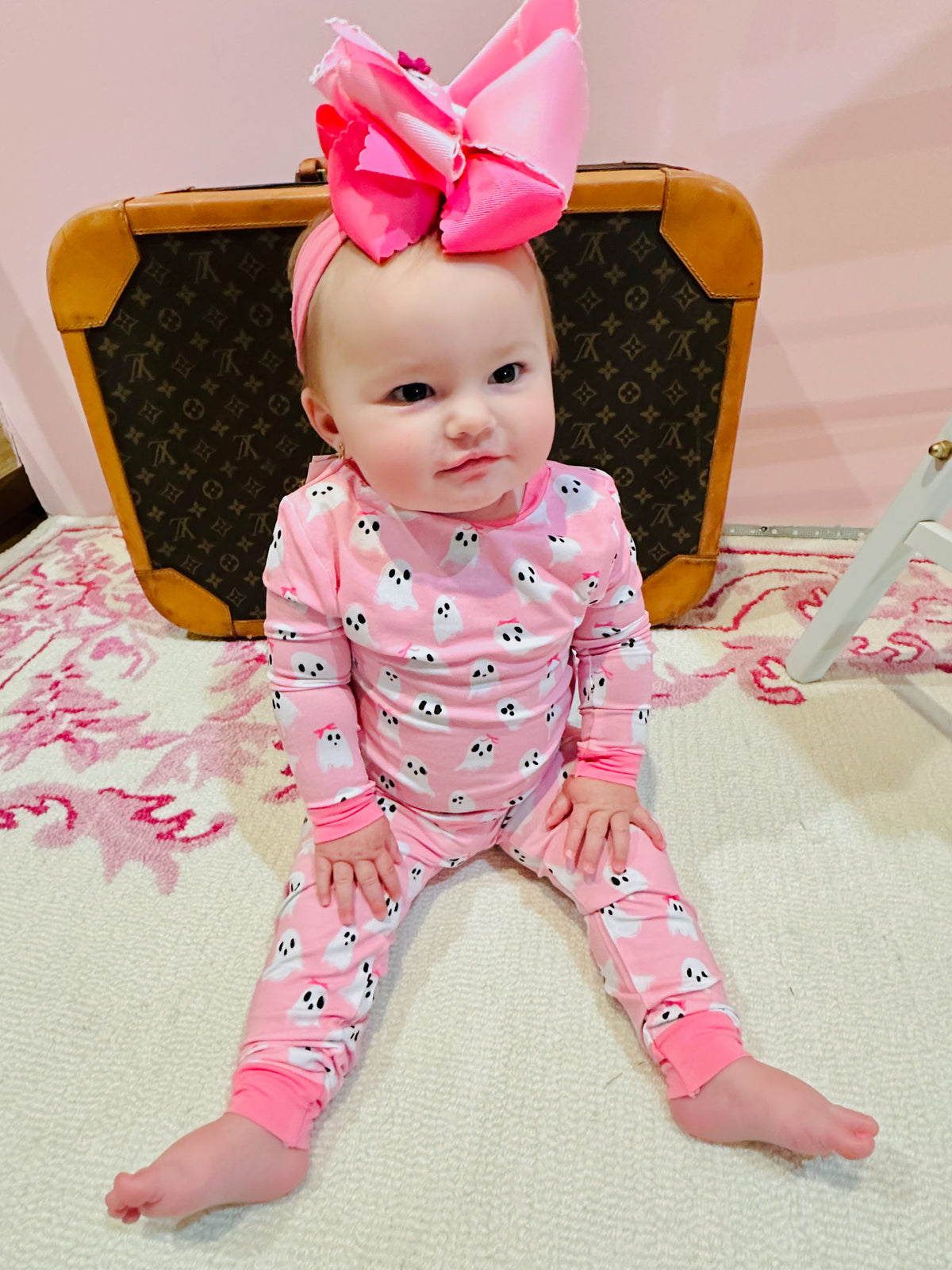 Toddler Pink Ghost Glow Pajama Set