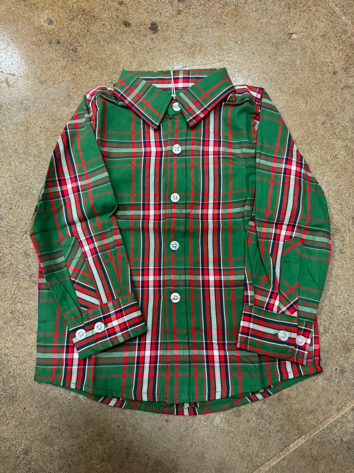 william shirt christmas plaid green