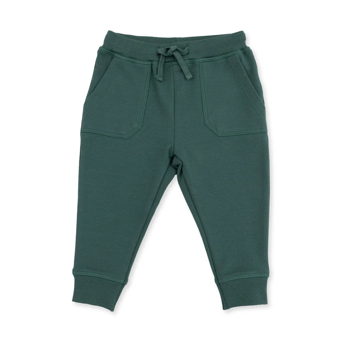 Solid Smoke Pine  Jogger Pant