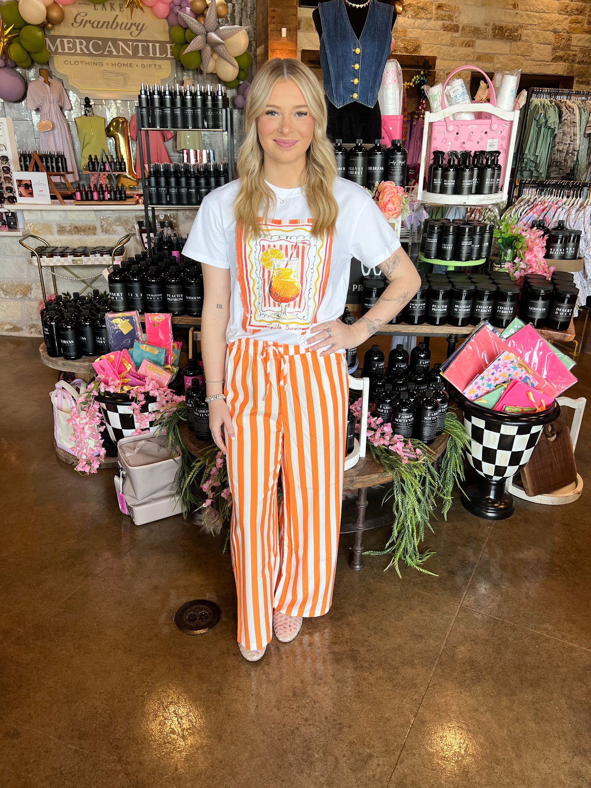 Tequila Sunrise Sparkle Tee