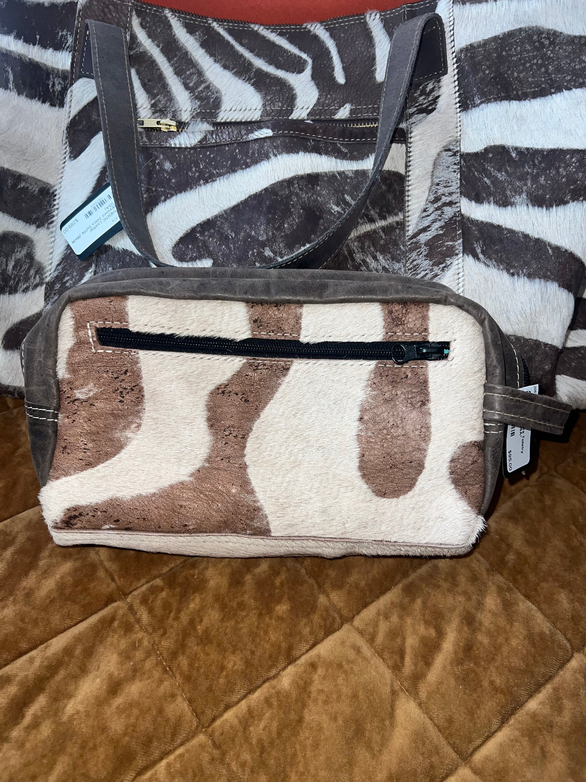 Distressed Zebra Toiletry