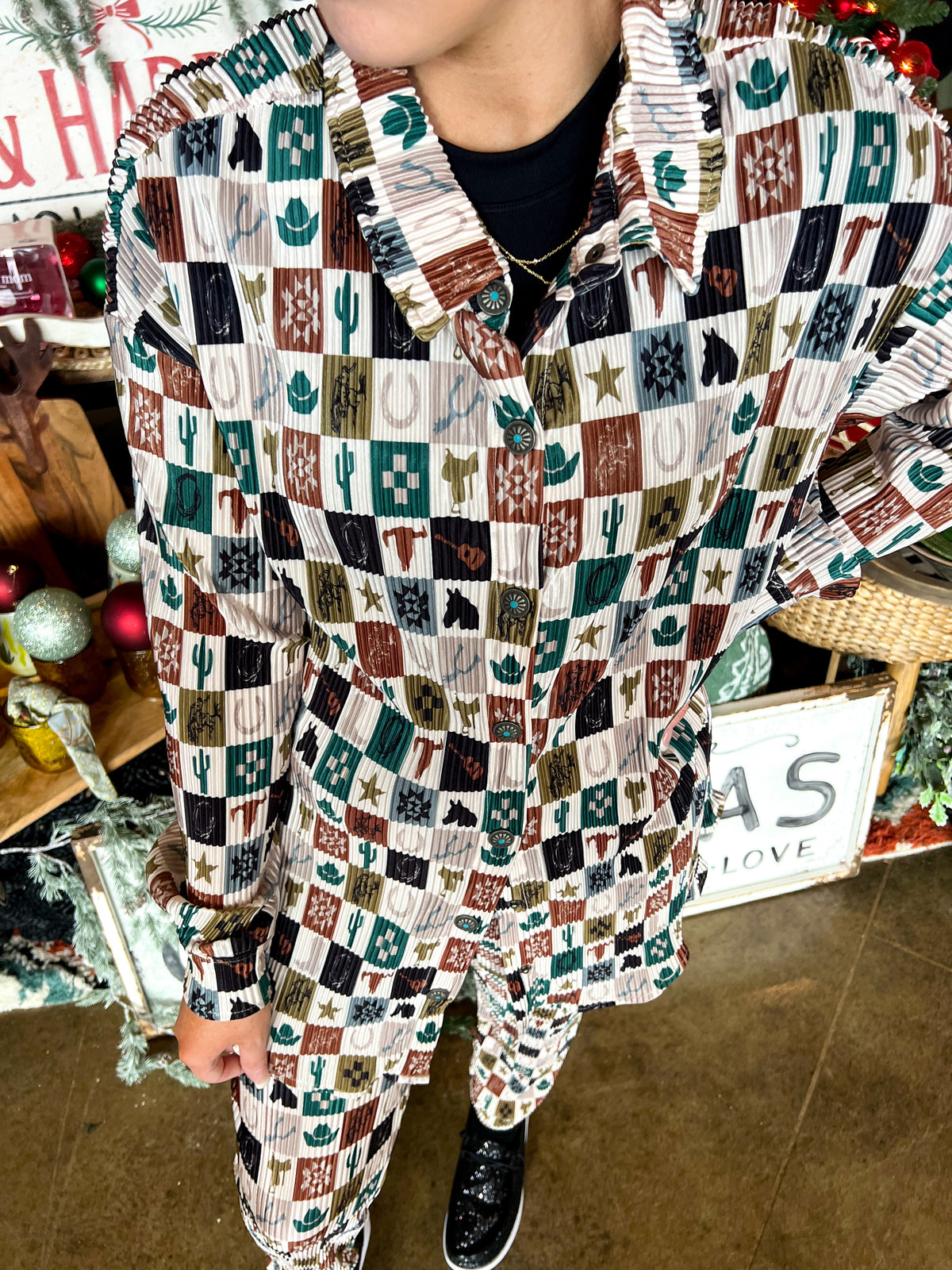 Checkered Button Down