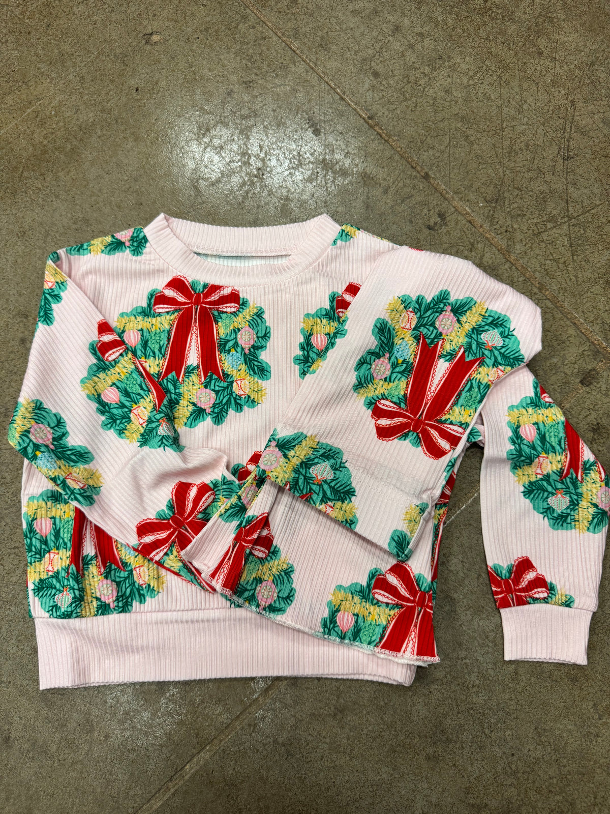 wreaths sweatshirt and leggings set