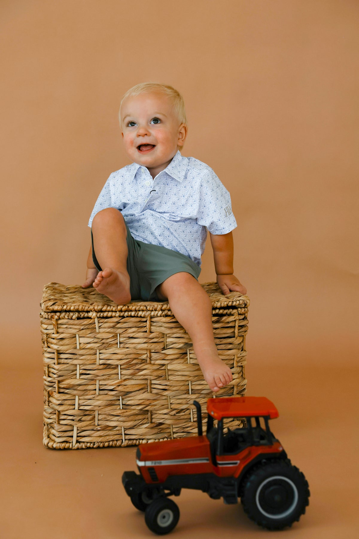 Boys Wild West Blue Performance Polo