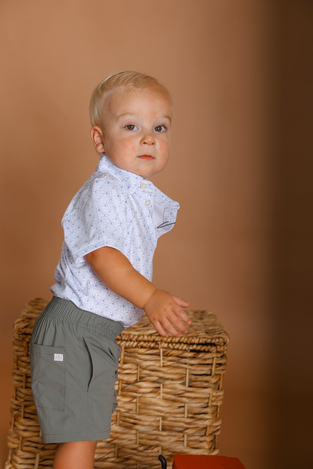 Boys Wild West Blue Performance Polo