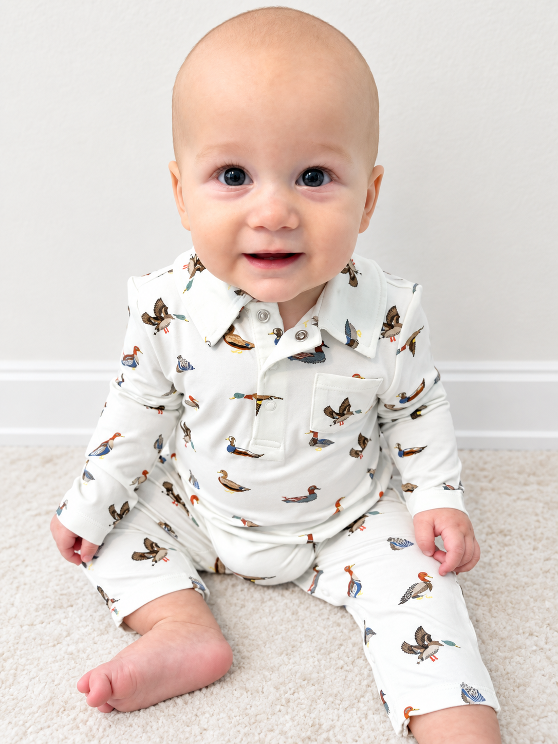 American Ducks  Polo Romper