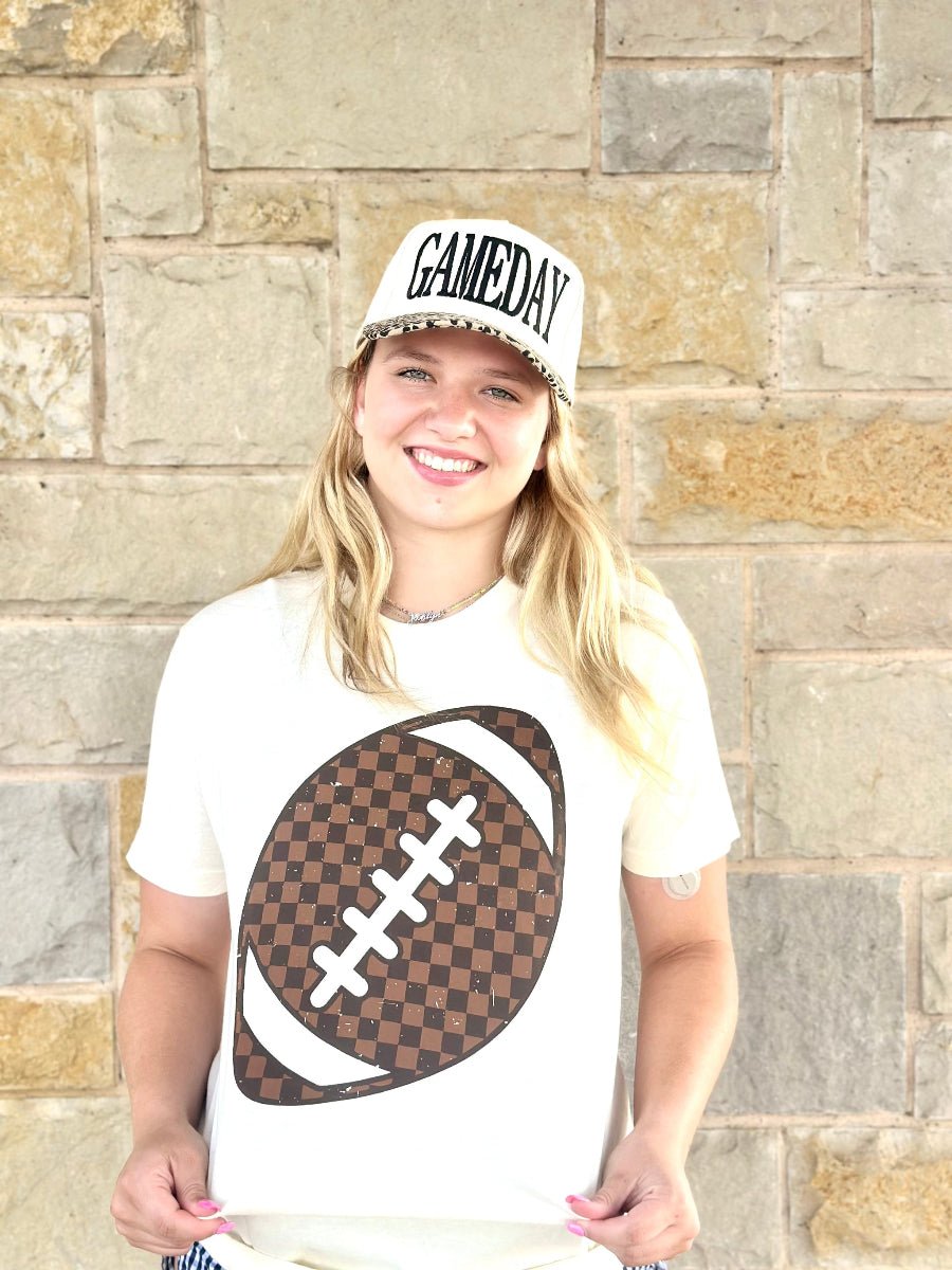 Checkered Football Tshirt