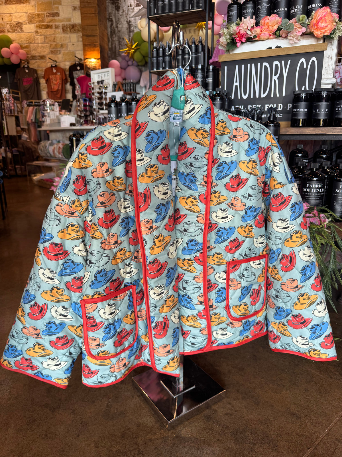 Cowboy Hat Quilt Jacket