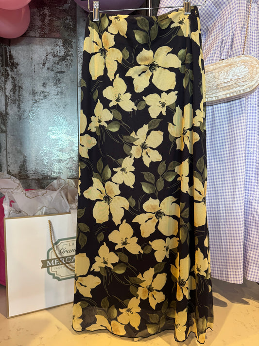 Eda Renfloral Mesh Maxi Skirt