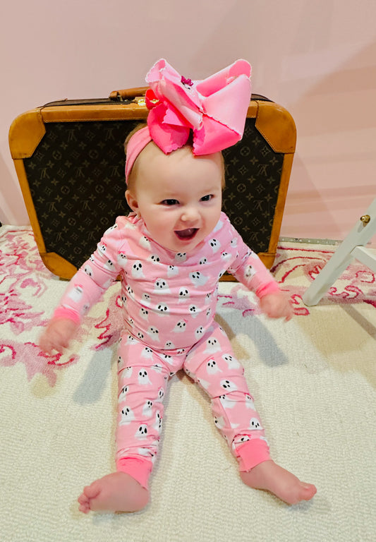 Toddler Pink Ghost Glow Pajama Set
