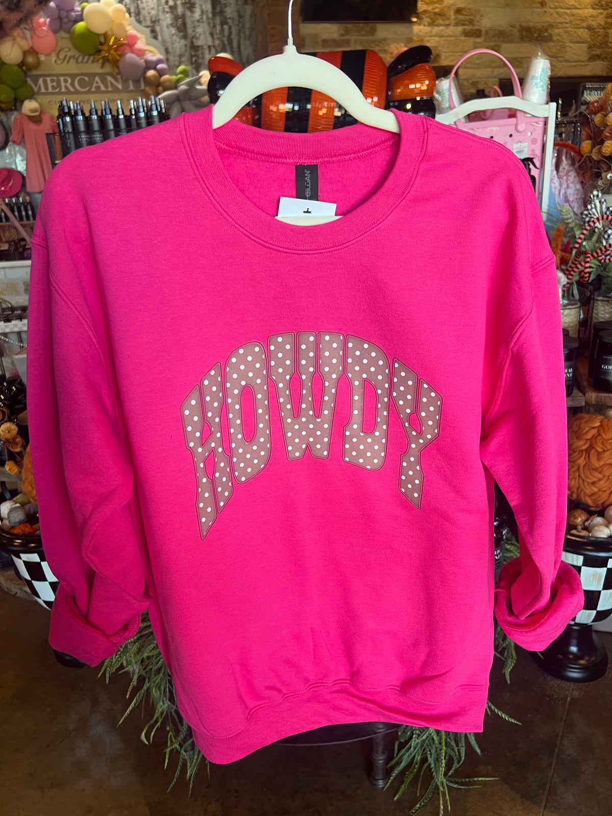 Polka Dot Howdy Crewneck