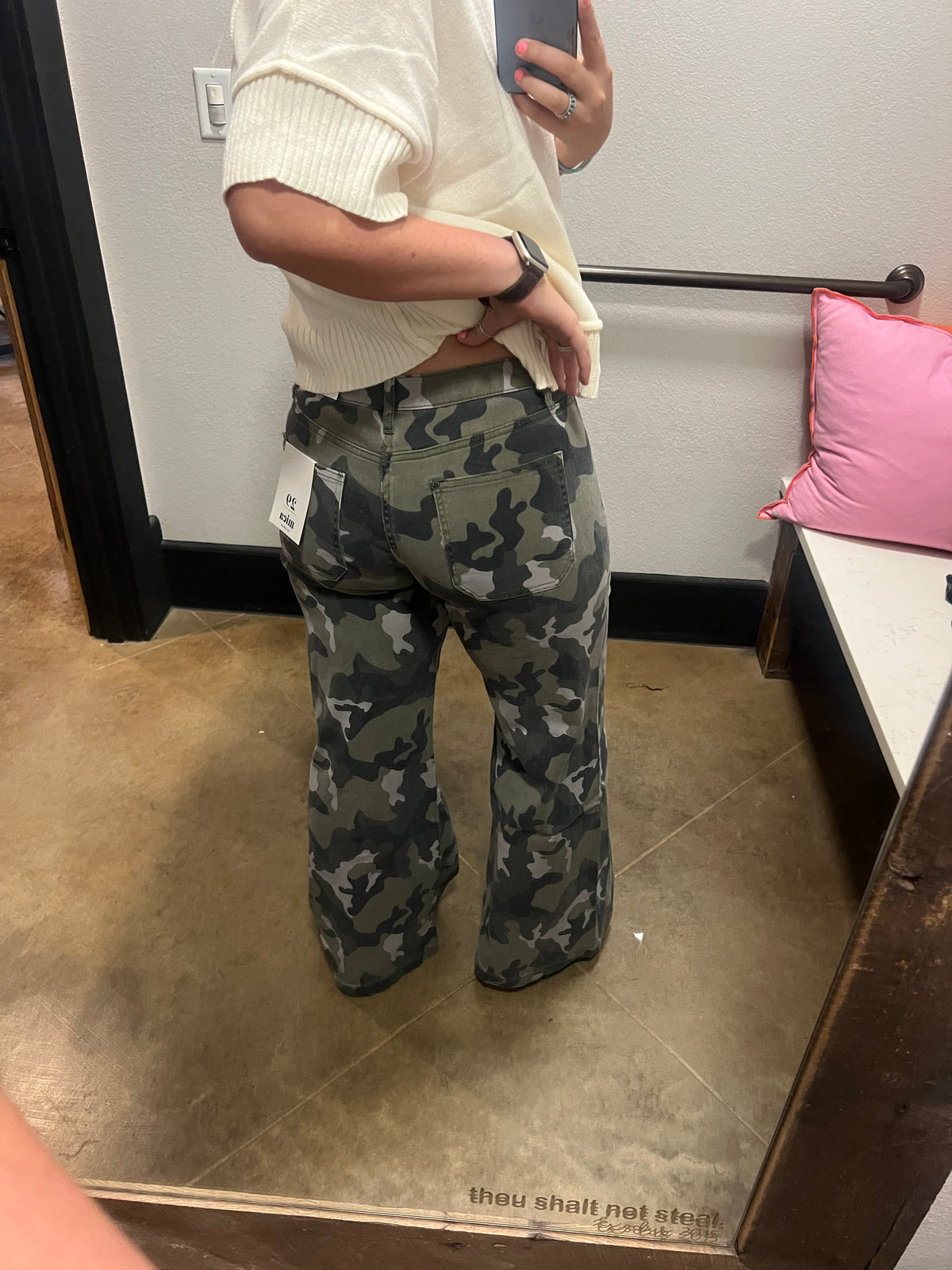 Mica Wide Leg Axolotl Camo Jeans