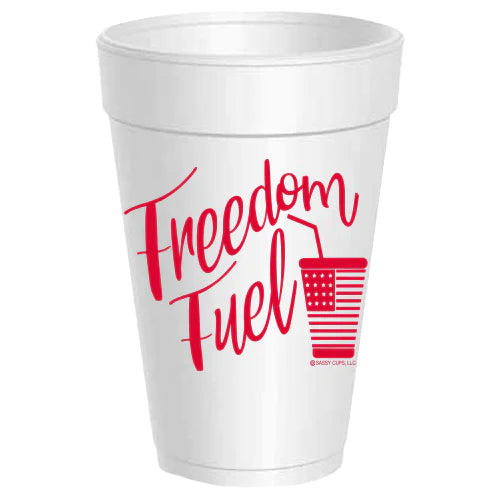Freedom Fuel Styrofoam Cups