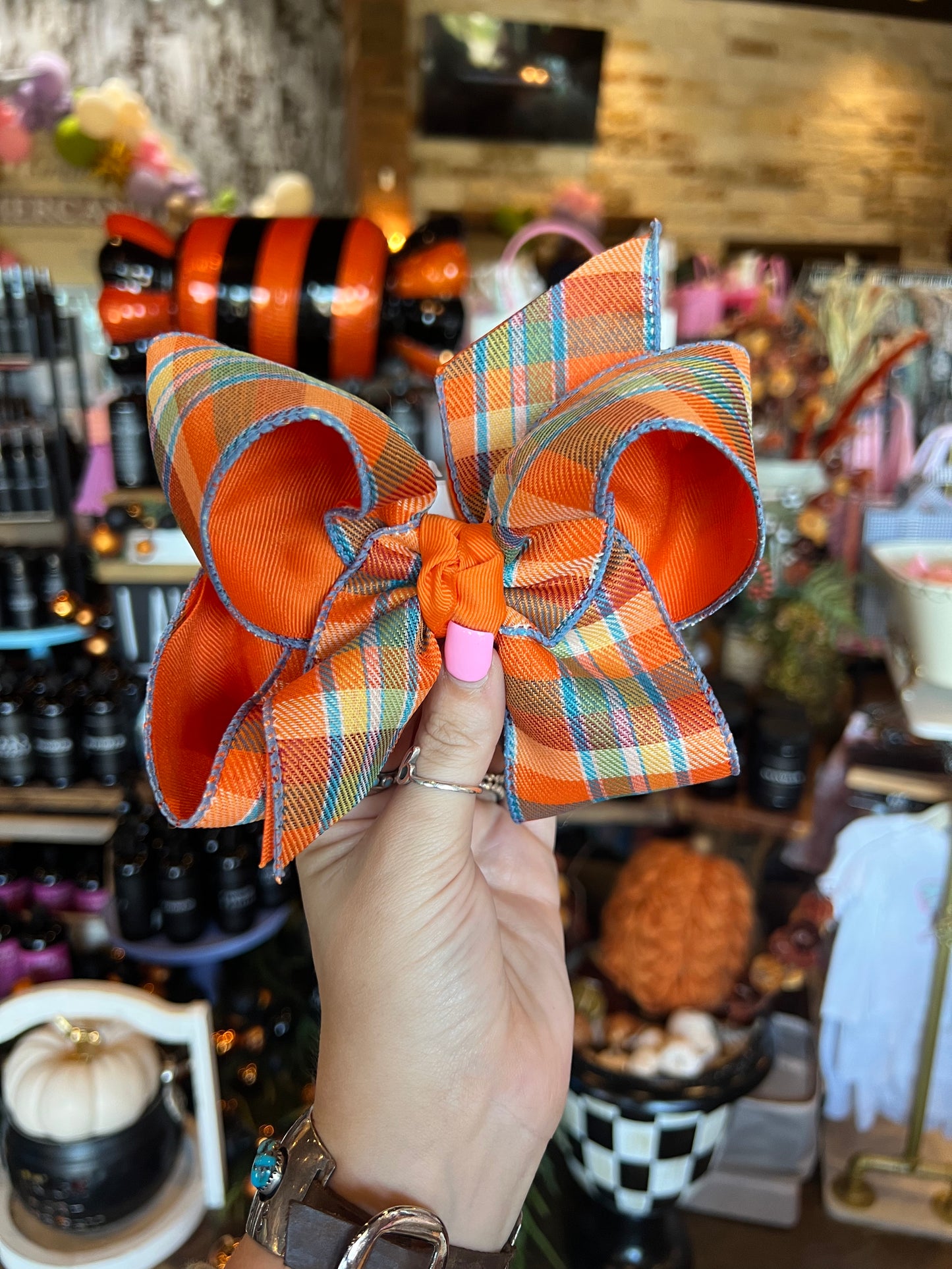 plaid bows
