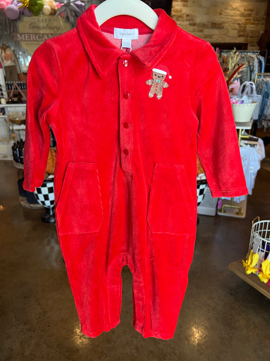 Velour Jumpsuit Gingerbread