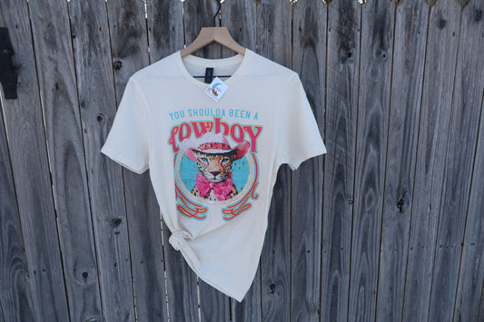 You Shoulda Been A Cowboy Western Graphic Tee