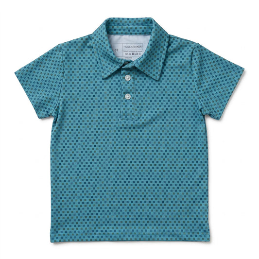 Kyle Polo - Blue + Green Geometric