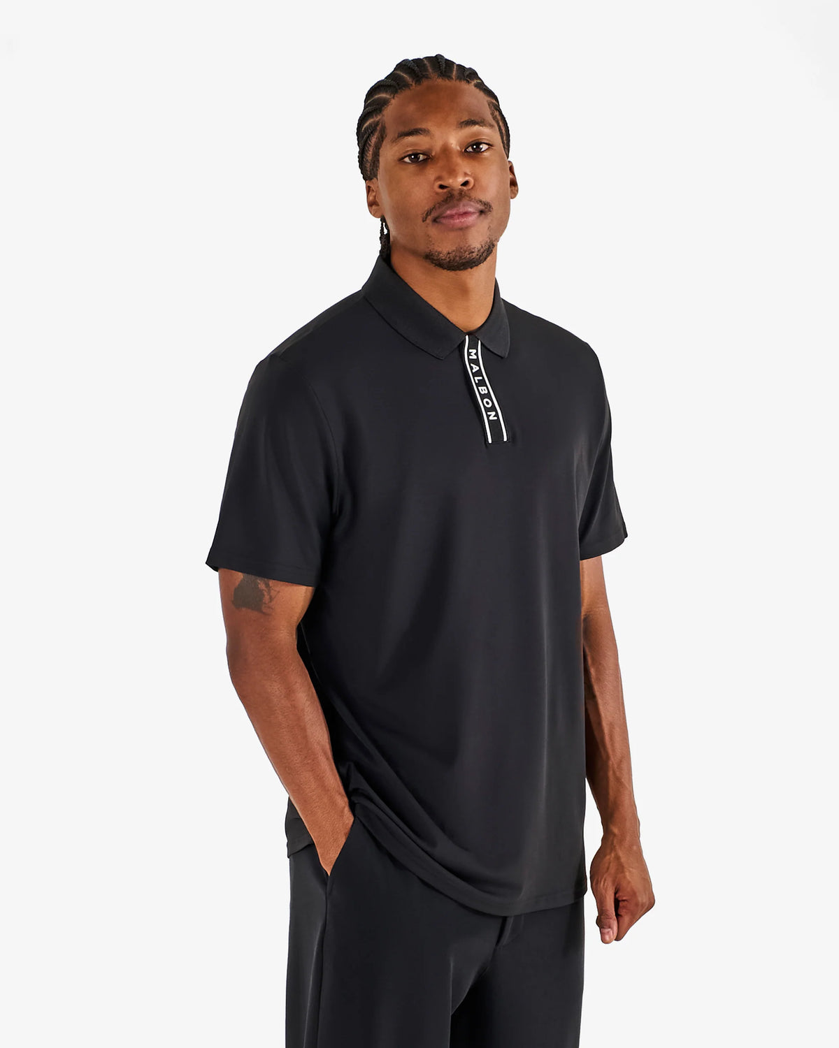 BLOCK PLACKET POLO