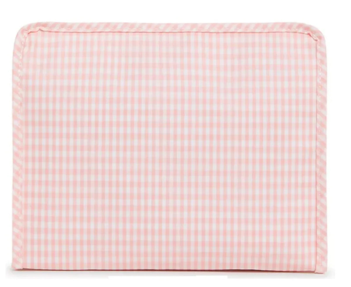Roadie Large Pouch- Gingham Taffy