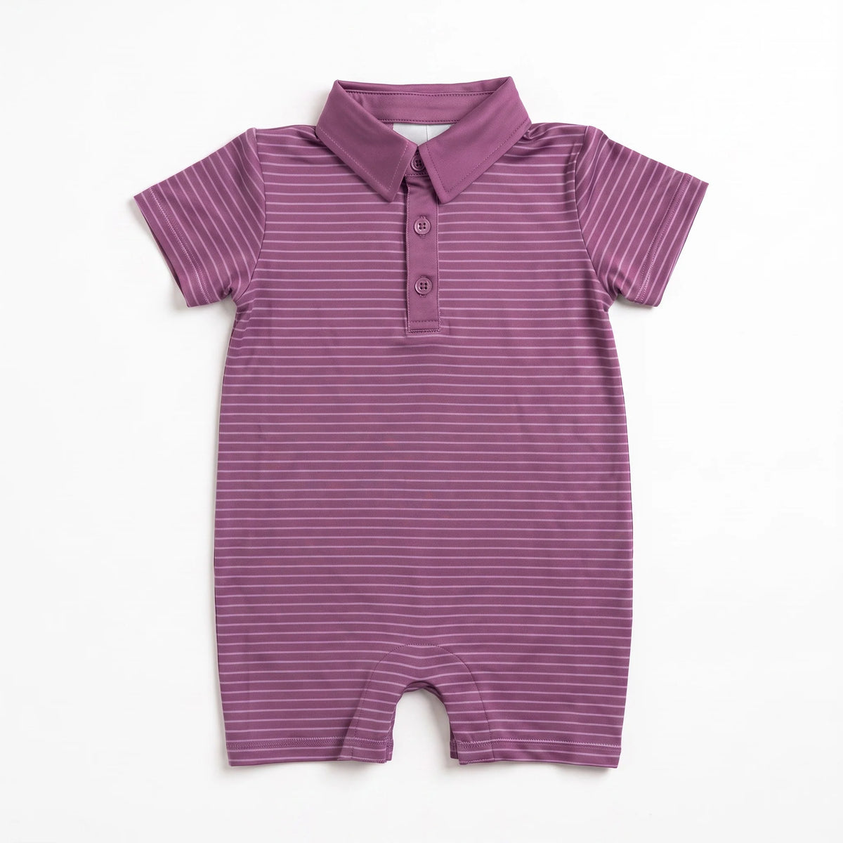 Tripp Romper - Plum Stripe