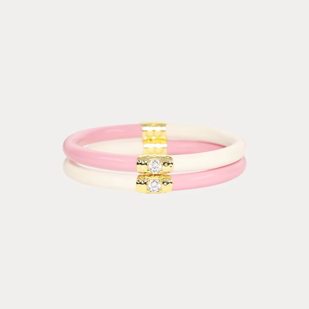 Budha Girl Pink/Ivory Yin & Yang Set of 2 For Kids