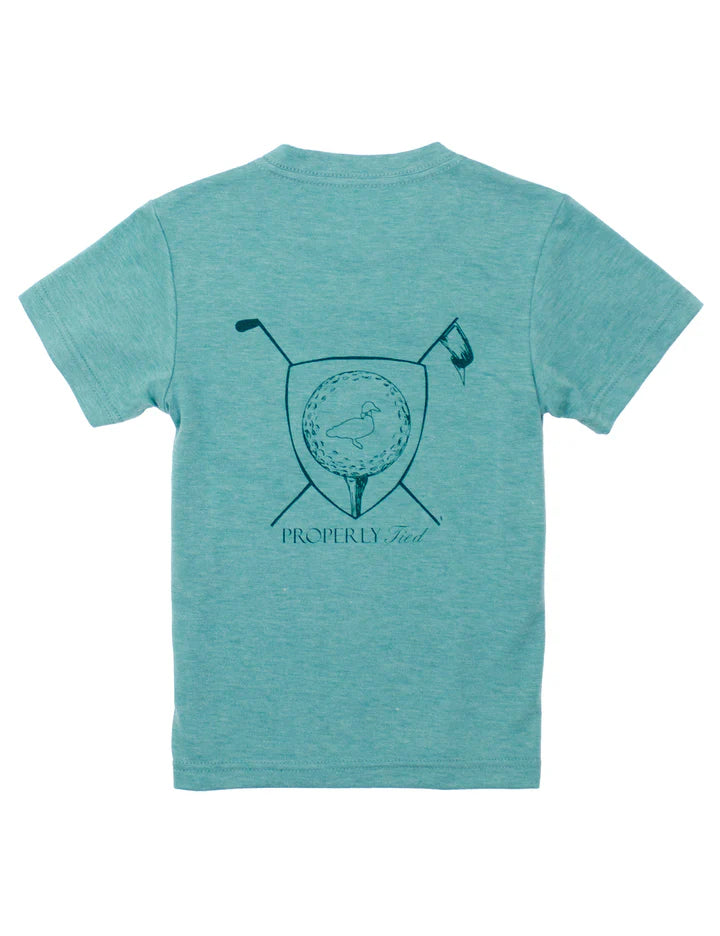 Boys Portland Pocket Tee SS Tee Time Clover