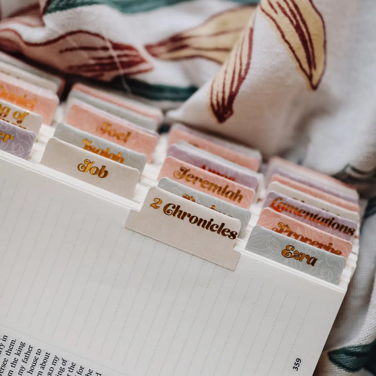 The Daily Grace Co Pastel Floral Bible Tabs